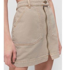 Urban Outfitters BDG Layla Zip Denim Mini Skirt